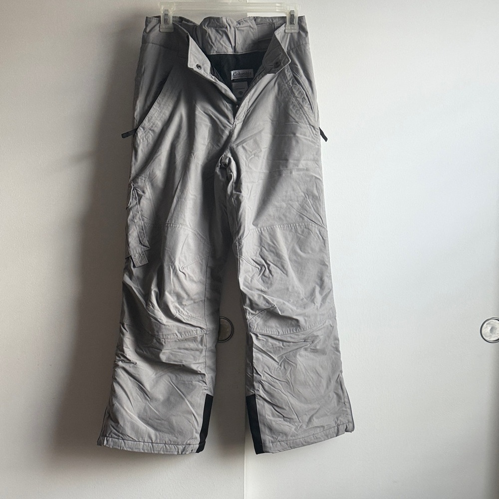 Columbia Boy’s Light Gray Cargo Snowboard Pants